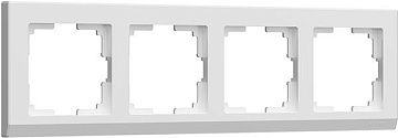 Рамка WERKEL на 4 поста (белый) WL04-Frame-04-white обычная