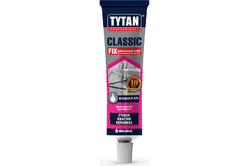 Монтажный клей 100 мл прозрачный  10шт Classic Fix ТИТАН 00388 (12)