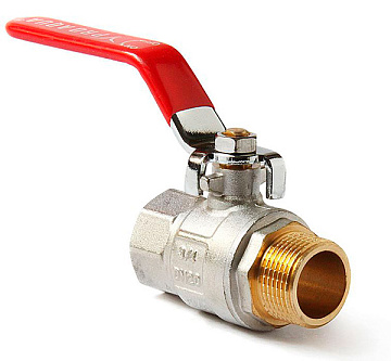 Кран шаровой полнопроходной 1/2" В-Н ручка-рычаг