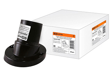 Патрон E27 TDM карболитовый настенный наклонный черный SQ0335-0005