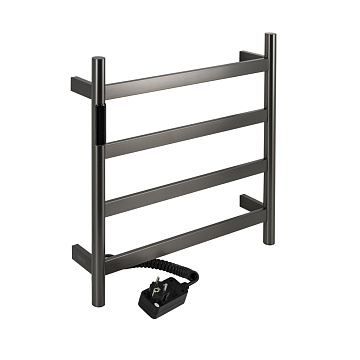 Полотенцесушитель электрический KRAFTTE 475*505*90мм 75 W, 4 перекладины ГРАФИТ (44040)