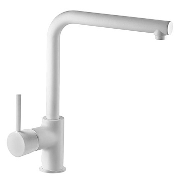 Смеситель ЛАТУНЬ для кухни AZARIO EVANS белый матовый (AZ-152944316)