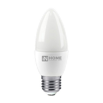 Лампа с/д IN HOME LED-СВЕЧА-VC 8Вт 230В E27 4000К 600Лм