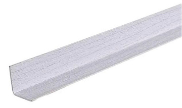 Фурнитура  ПВХ Угол Ясень серый 15х15мм 2,7м (уп. - 25 шт.)