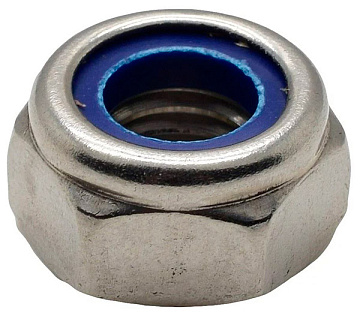 Гайка со стопорным кольцом DIN985 нержА2 М4 (уп25шт)