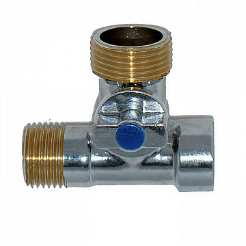 МАК  - Кран для стиральной машины трехпроходной 1/2х3/4х1/2 (00611)