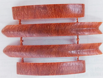 Набор комплектующих для наличника с кабель-каналом 70мм Идеал Орех Темный 293 (уп.-25шт.)