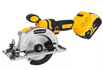 Циркулярная пила аккум. Б/Щ 125мм 18В 1x4.0Ач Profipower Е0104