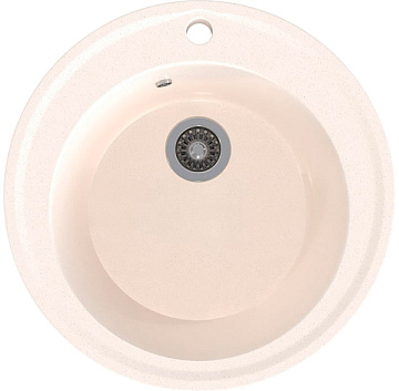 Мойка из искусственного мрамора MIXLINE ML-GMS01 D475мм, БЕЛЫЙ (331)