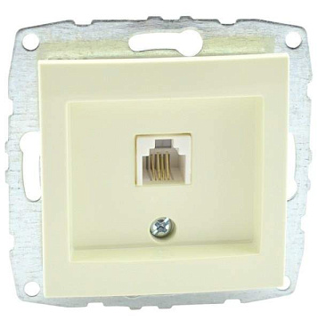 Механизм розетки MONO RJ11 CAT3 крем 500-001705-124