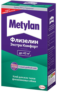 Клей Обойный Метилан Экстра Комфорт Флизелин, 300г (18) Хенкель