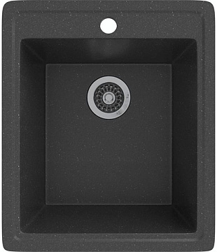 Мойка из искусственного мрамора MIXLINE ML-GMS18 415*470*190мм, ЧЕРНЫЙ (308)