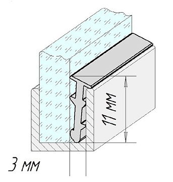 Уплотнитель силиконовый ЕЛОЧКА длина 1750мм ERLIT (1015015002)