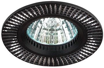 Светильник ЭРА KL32 AL/BK алюминиевый  MR16, 12V, 50W черный/серебро