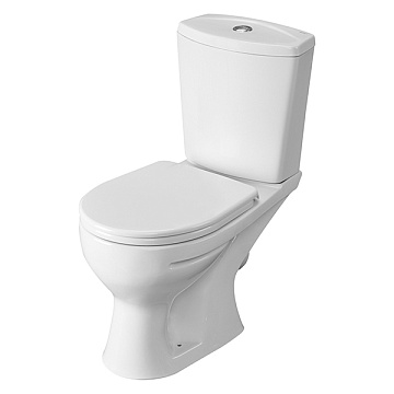 Унитаз (компакт) SANTERI УЛЬТРА косой выпуск (КРАПна БЕЛОМ) (1P4013S0100BF)