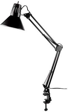 Настольная лампа GTL-043 черный на  струбцине