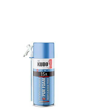 Пена монтажная полиуретановая всесезонная HOME 15+ (-10 до +35) 520мл/380гр (12шт) KUPHO5U15+