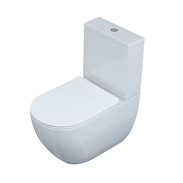 юУнитаз (компакт) SOLE "PANDORA" БЕЗОБОДКОВЫЙ с сид. SOFT-CLOSE