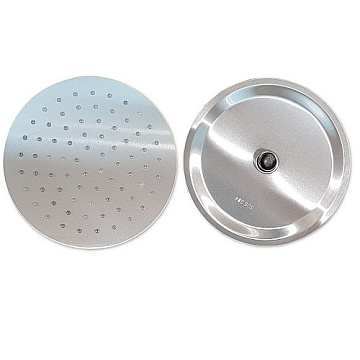 Лейка "тропический душ" GFmark круглая-плоская, НЕРЖАВЕЮЩАЯ СТАЛЬ  (6047)