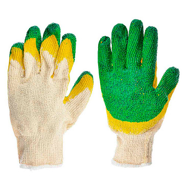 Перчатки зимние утепленные с начёсом, двойной латексный облив