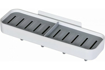 Полка прямая Escape BRW-88001, с крючками, пластик, 28 см