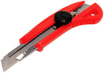 Нож FIT технический 18мм усилен. с вращ.прижим. 10238