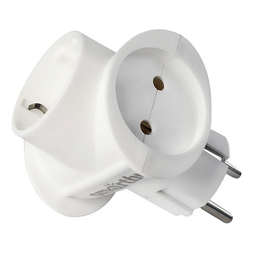 Разветвитель 3 гнезда с/з круглый 16А 250B (SBE-16-A03-3)