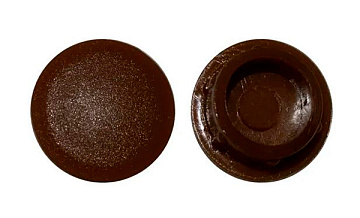 Заглушка под отверстие d14 тёмно коричневая (50 штук в упаковке)