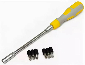 Отвертка FIT гибкая 6бит 56330