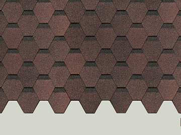 Гибкая черепица КОРИЧНЕВАЯ Docke PIE EUROPA КАРАТ(3м2)