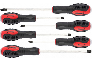 Набор ударных отверток 6шт Matrix 19120