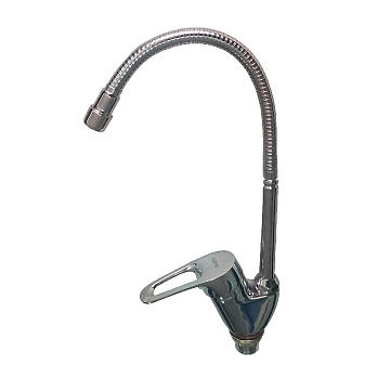 юСмеситель STELS для кухни боковой 40мм эластичный излив (7314)