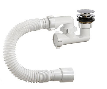 Сифон для поддона "ORIO" 1 1/2*40 с гофрой 40*40-50 А-25589