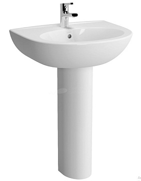 Раковина c пьедесталом VITRA ZENTRUM 60см. (5786B003-0001   6936B003-7035)
