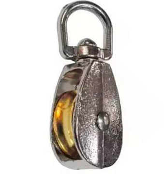 Блок одинарный, с металлическим колесом 15мм