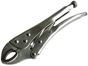 Зажим ручной с полукругл.губками,220мм, с зубьями InWork 52605