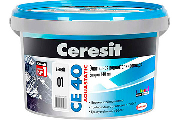 Затирка CERESIT СЕ40 №01 Белая 1кг