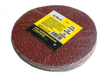 Круги шлифовальные FIT, алюм.-оксид. на липучке 125мм Р240 39659