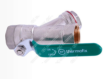 Кран шаровый d15(1/2)  рычаг THERMOFIX серия1000 (1015.09)