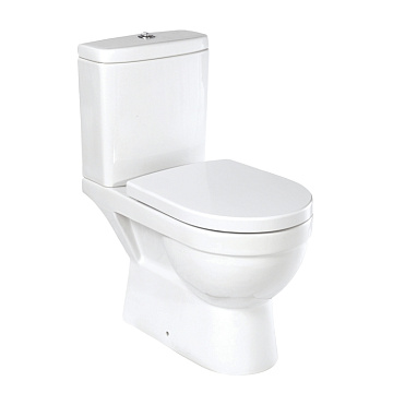 Унитаз (компакт) KIROVIT "ПРЕСТИЖ" горизонтальный выпуск, слив 3/6литров, сиденье МИКРОЛИФТ (БЕЛЫЙ)