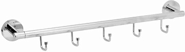 Держатель Long д/полотенец 40см 5 крючк.L049