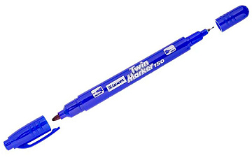 Маркер перманентный 0,7/1мм синий Luxor 3012