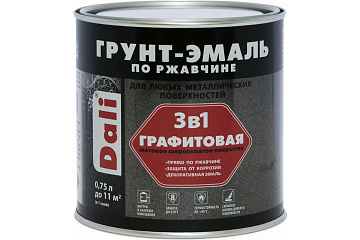 Эмаль DALI RAL 7024 Серый графит 0,75 л