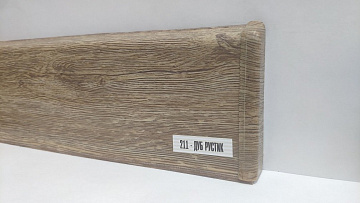 Плинтус напольный Деконика 85мм Дуб Рустик 211 2,2м (уп. - 20 шт.)