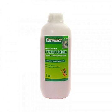 Грунтовка глубокого проникновения акрил 1л (з.эт. 15) G103 Оптимист
