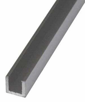 Алюминиевый швеллер 10х10х10х1,5 (1,0м) серебро