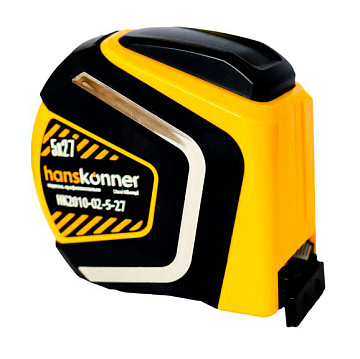 Рулетка 5м x 27мм HANSKONNER HK2010-02-5-27