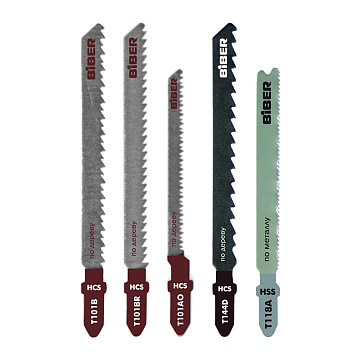 Полотна п/дер/метал. д/эл.лобзика 5 шт (25/200) БИБЕР 85289