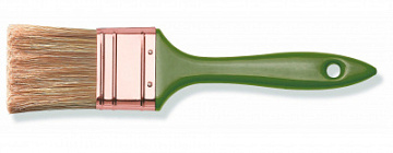 Кисть флейцевая 30мм, толщ , зеленая дер.ручка (12) KANA	456030-414