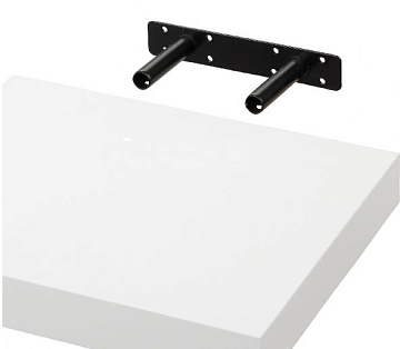 Полка со скрытым креплением (80х23,5х3,8см) бел.блест. LWFS825WH